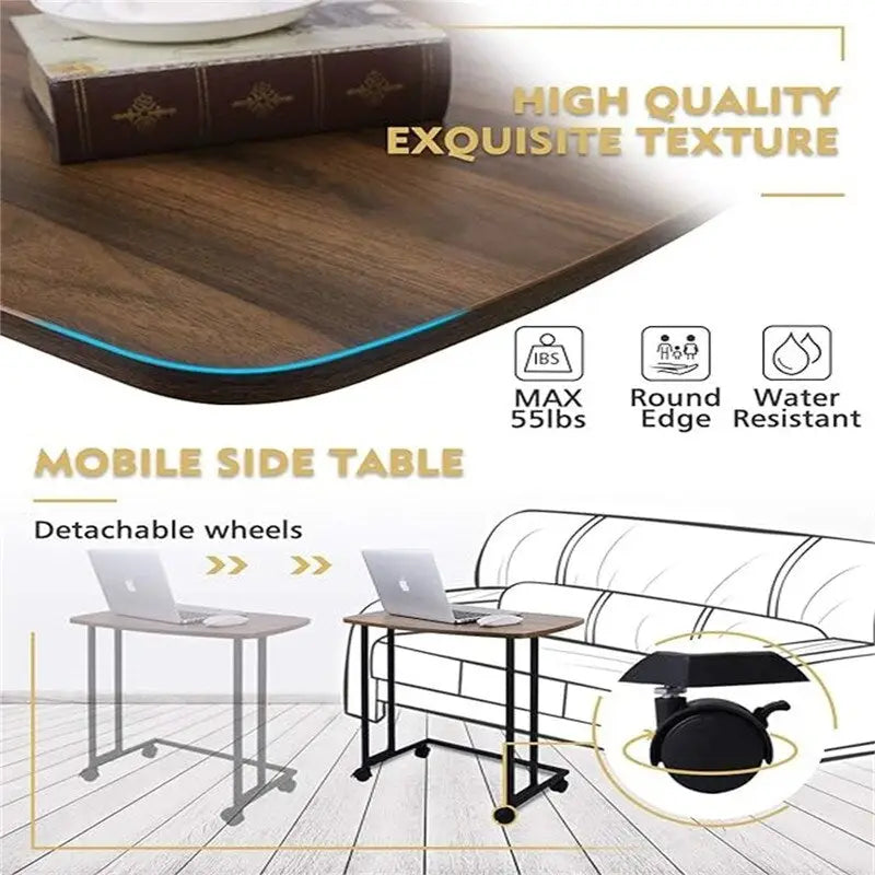 Wooden End Table Anti-Scratch Tabletop