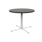 36" Round Cafe Table – White / Maple / Walnut / Black, Seats 2–4