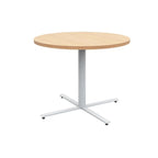 36" Round Cafe Table – White / Maple / Walnut / Black, Seats 2–4