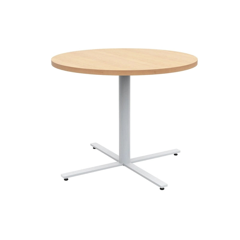 36" Round Cafe Table – White / Maple / Walnut / Black, Seats 2–4