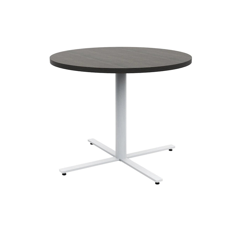 36" Round Cafe Table – White / Maple / Walnut / Black, Seats 2–4