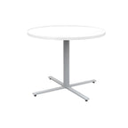 36" Round Cafe Table – White / Maple / Walnut / Black, Seats 2–4