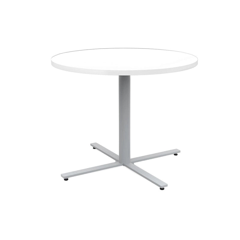 36" Round Cafe Table – White / Maple / Walnut / Black, Seats 2–4